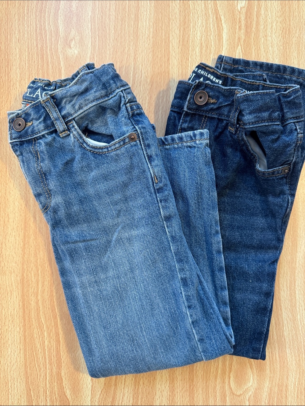 The Children’s Place Kids Blue Denim Jeans Bundle - Straight Leg 5T